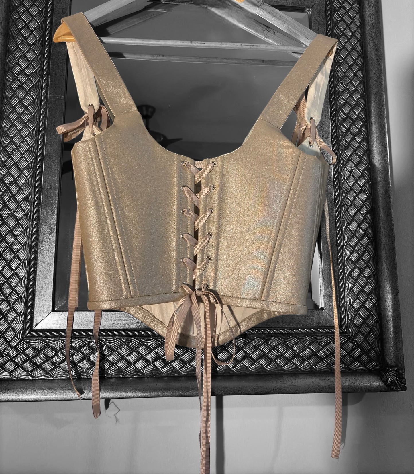 Corset plata beige