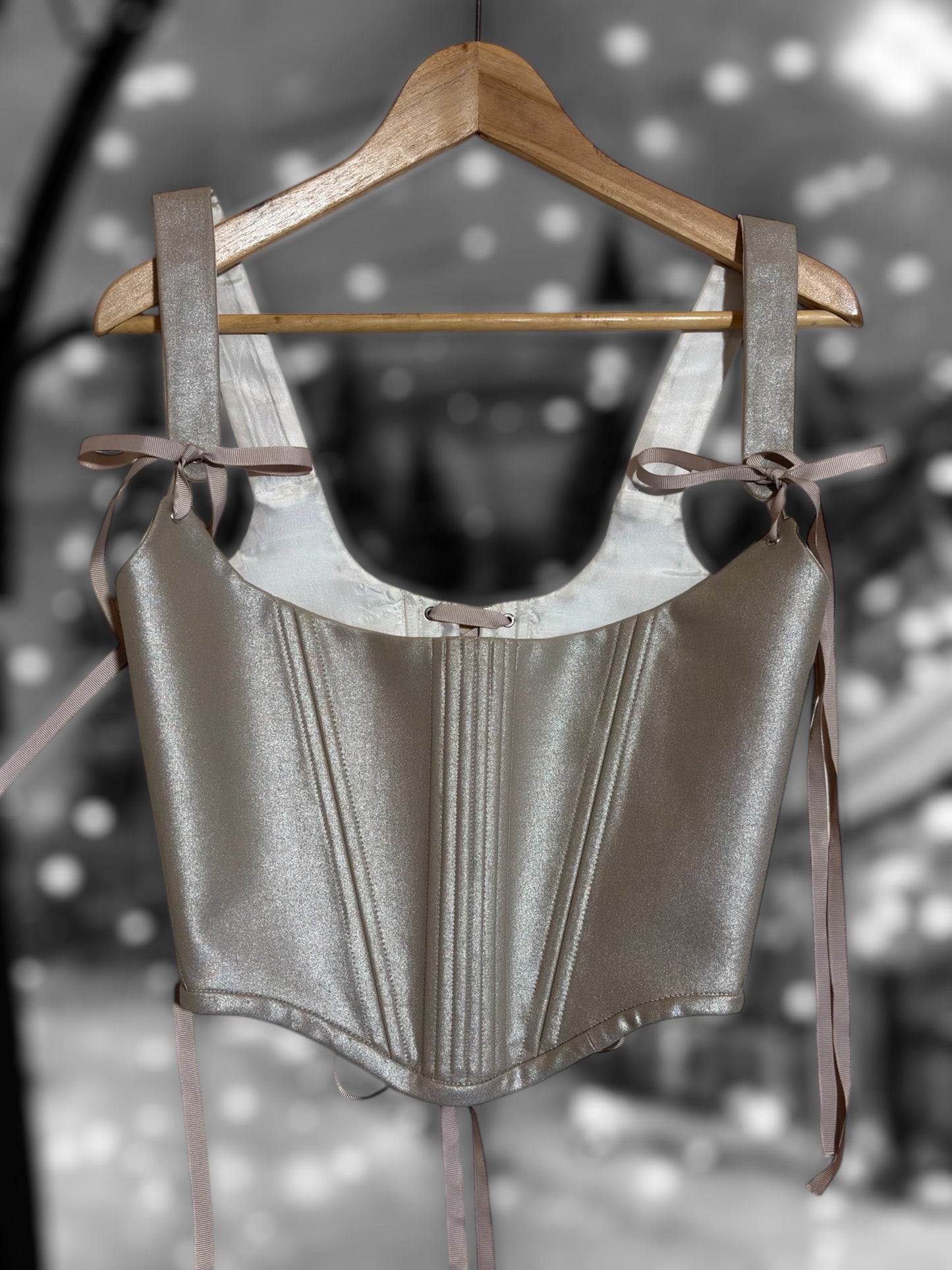 Corset plata beige